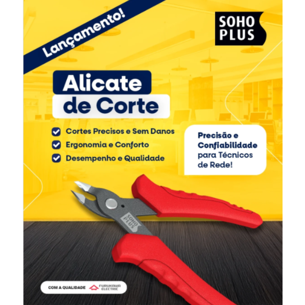 Alicate de Corte Rente de Precisão Soho Plus Furukawa
