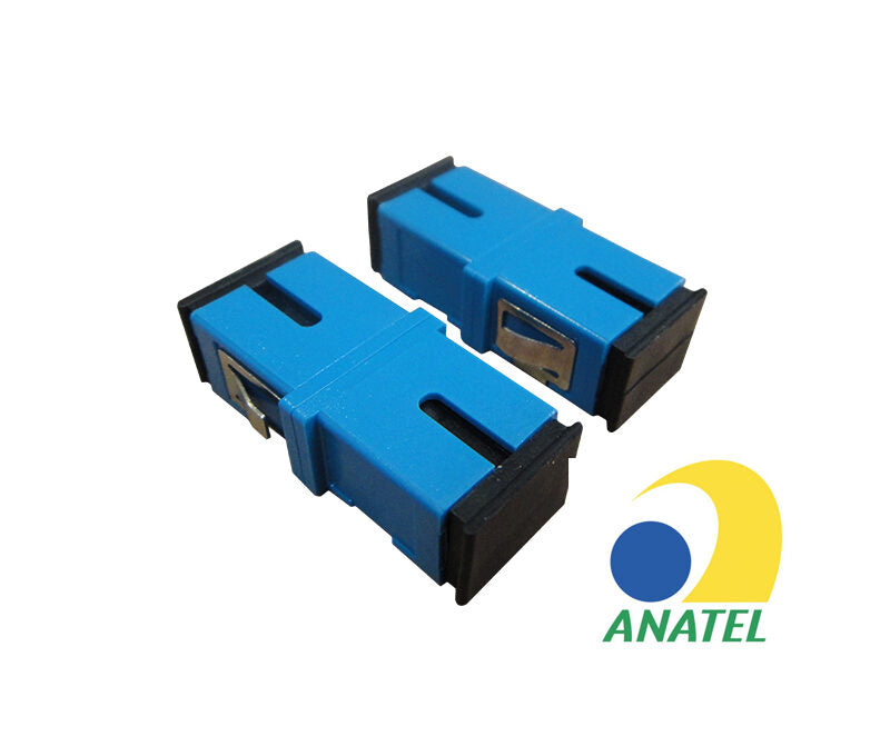 Acoplador Óptico Sc-Sc / Upc / Monomodo / Simplex 50pçs