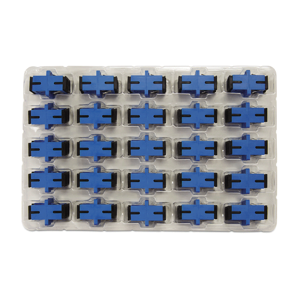 Acoplador Óptico Sc-Sc / Upc / Monomodo / Simplex 50pçs