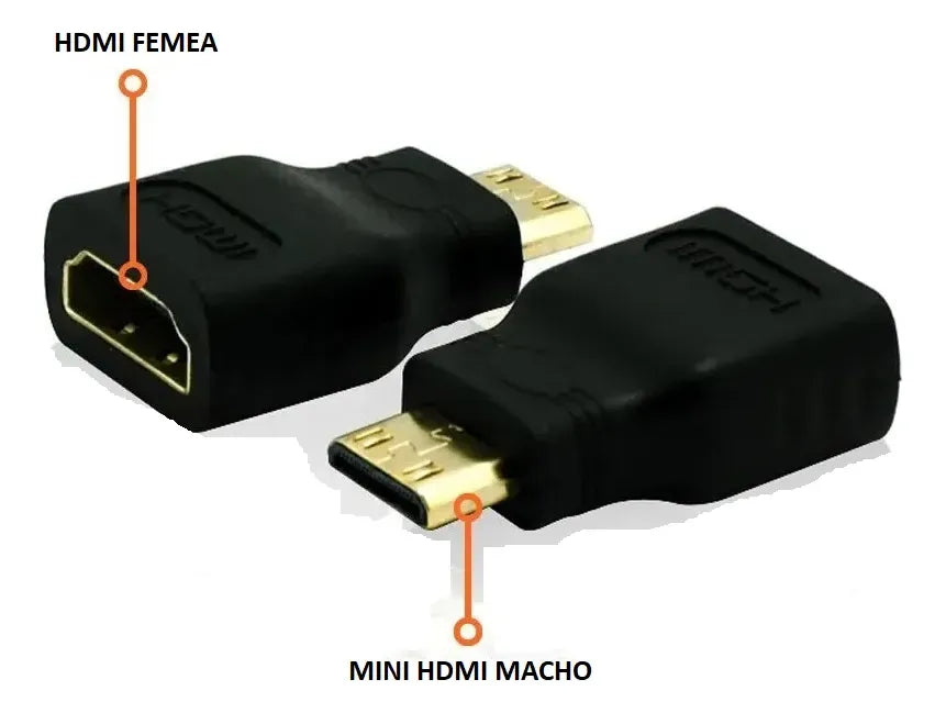 Adaptador Mini Hdmi Macho Para Hdmi Femea