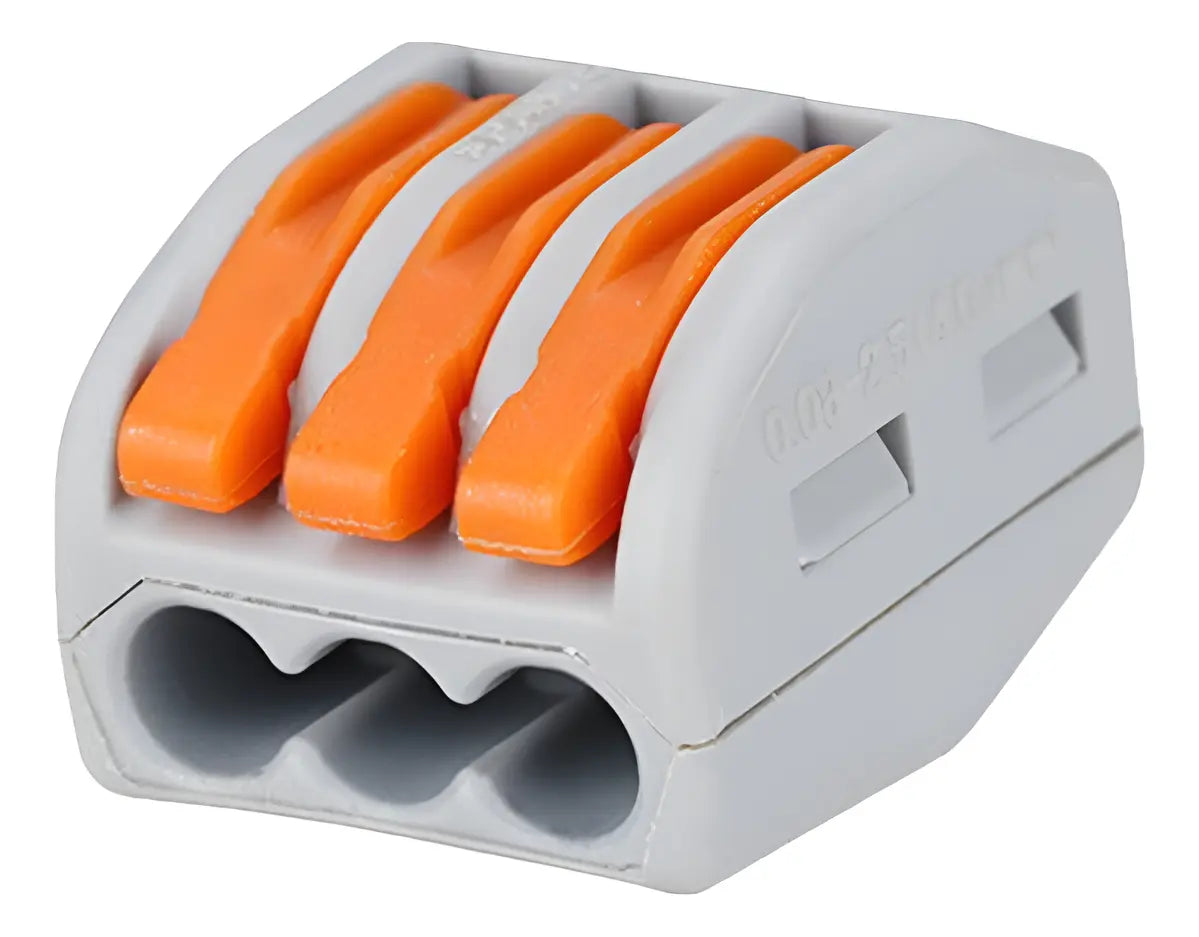 Conectores De Alavanca 3 Vias Pct-213 - Borne Rápido