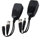 Power Video Balun Par Conector Alimentação Rj45 P/ Bnc 8mp