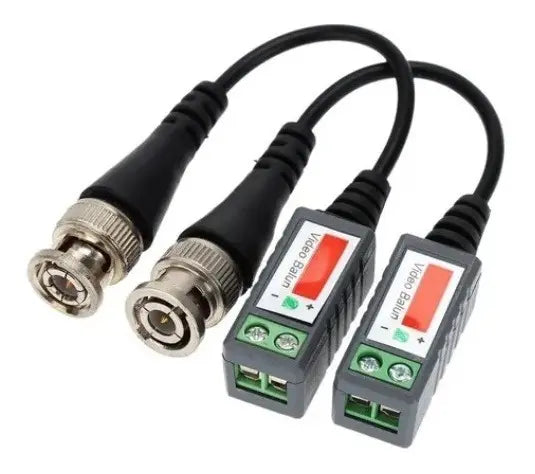 Conector Vídeo Balun Câmeras AHD CVI HDTVI Transmissão UTP