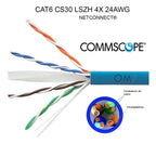 Cabo Cat6 Commscope 305m Azul Caixa Lszh Alta Qualidade