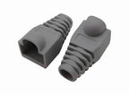 Capa Protetora Rj4 Cat5e / Cat6 Macho Cinza