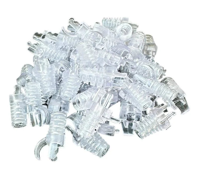 Capa Protetora Rj4 Cat5e / Cat6 Macho Transparente