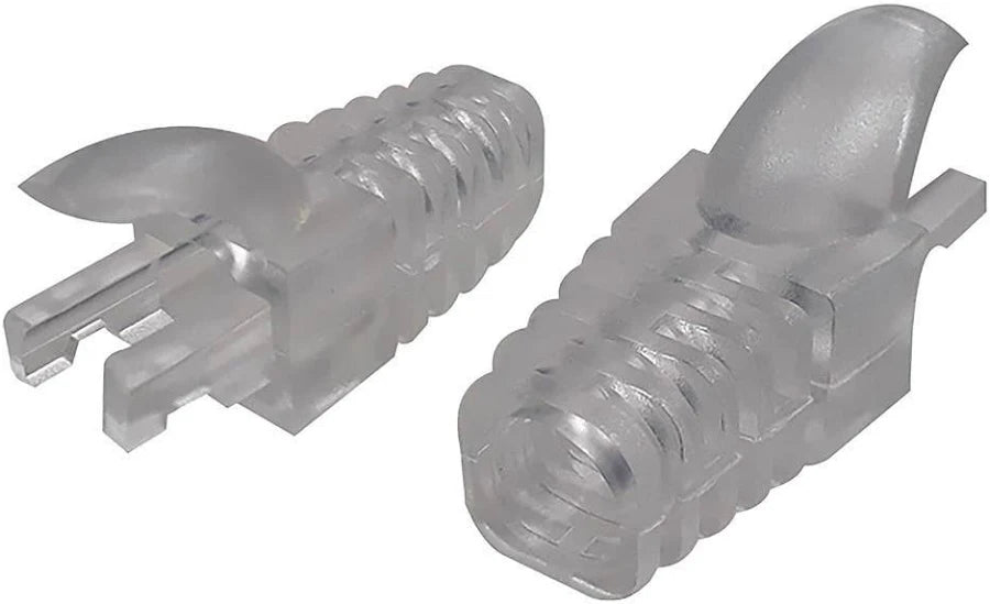 Capa Protetora Rj4 Cat5e / Cat6 Macho Transparente