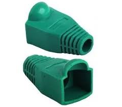 Capa Protetora Rj4 Cat5e / Cat6 Macho Verde