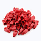 Capa Protetora Rj4 Cat5e / Cat6 Macho Vermelho