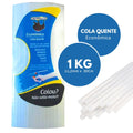 Bastão Cola Quente Rendicolla 11mm Transparente Pacote 1kg  Branco