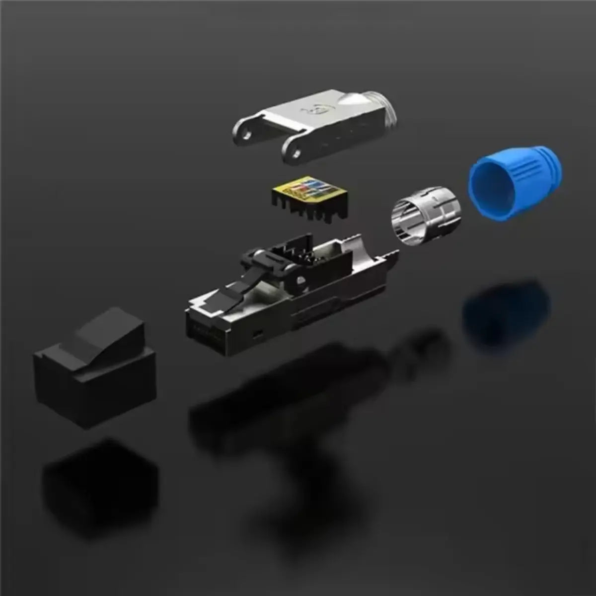 Conector Rj45 Cat8/cat7 Stp Blindado 40gb 2000mhz