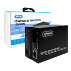 Conversor Mídia Fibra Óptica Par A+b Gigabit 1000 Mbps Rj 45