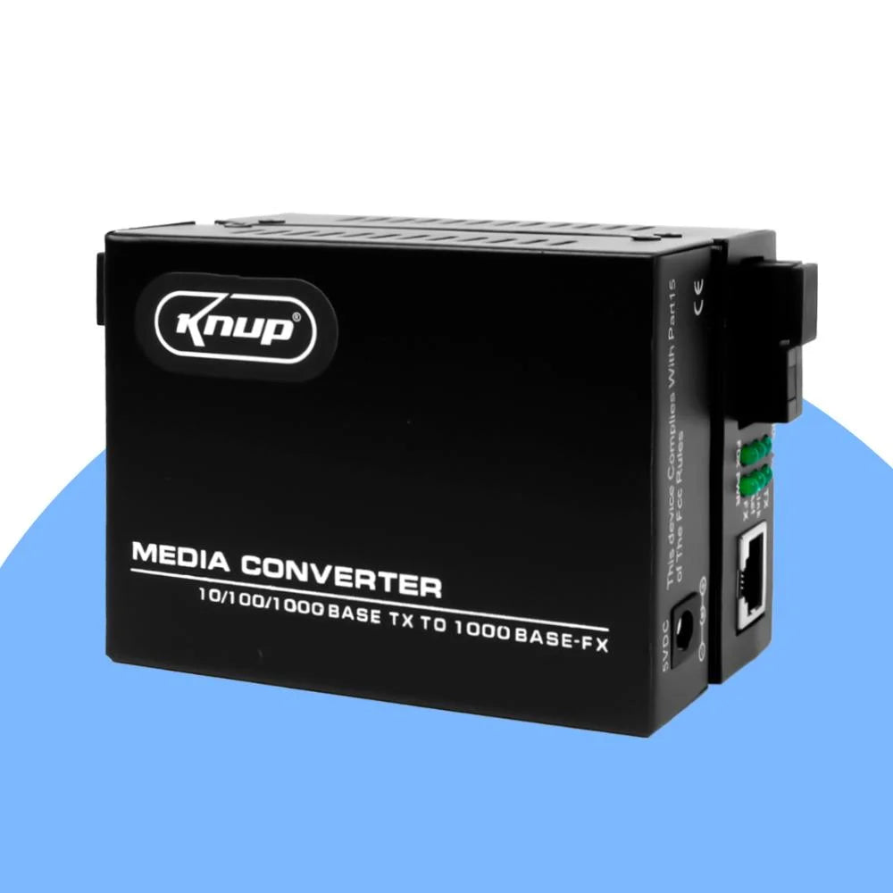 Conversor Mídia Fibra Óptica Par A+b Gigabit 1000 Mbps Rj 45