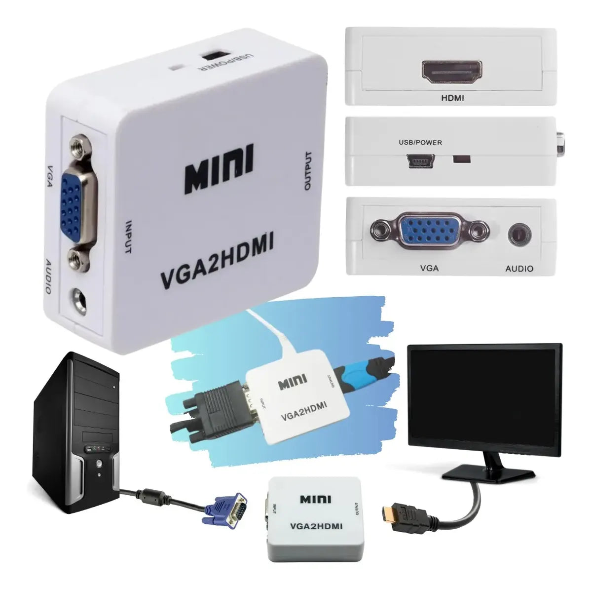Conversor VGA Para HDMI