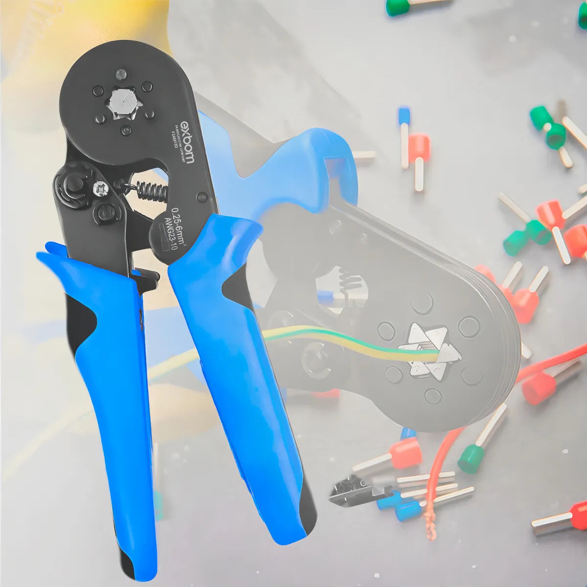 Alicate Crimpador Ilhós Tubular Cabo Estrelar 0,25 A 6mm