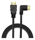 Cabo HDMI 1.8m 90 Graus Conector ouro preto