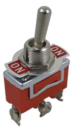 Chave Alavanca 2 Posições, 3 Terminais Trava 15a 250v Metal.
