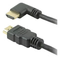 Cabo HDMI 3m 90 Graus Conector ouro preto