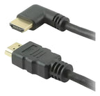 Cabo HDMI 3m 90 Graus Conector ouro preto