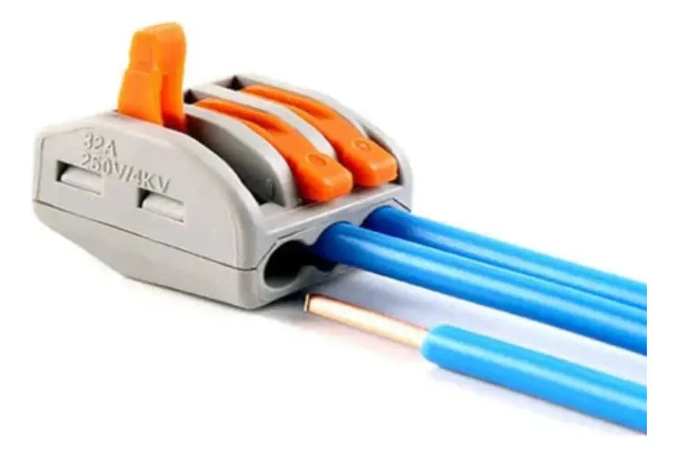 Conectores De Alavanca 3 Vias Pct-213 - Borne Rápido