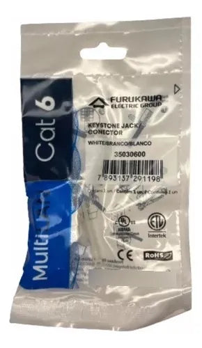 Keystone Cat6 Conectore Fêmea RJ45 Multilan Furukawa