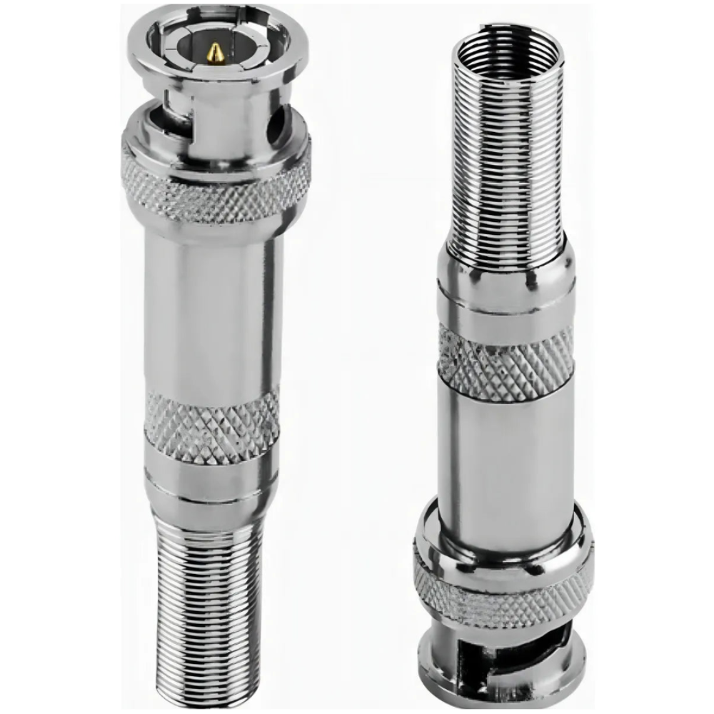 Conectores Bnc Macho C/mola P/cabo 4mm Cftv
