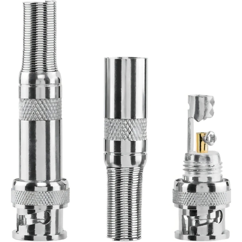 Conectores Bnc Macho C/mola P/cabo 4mm Cftv