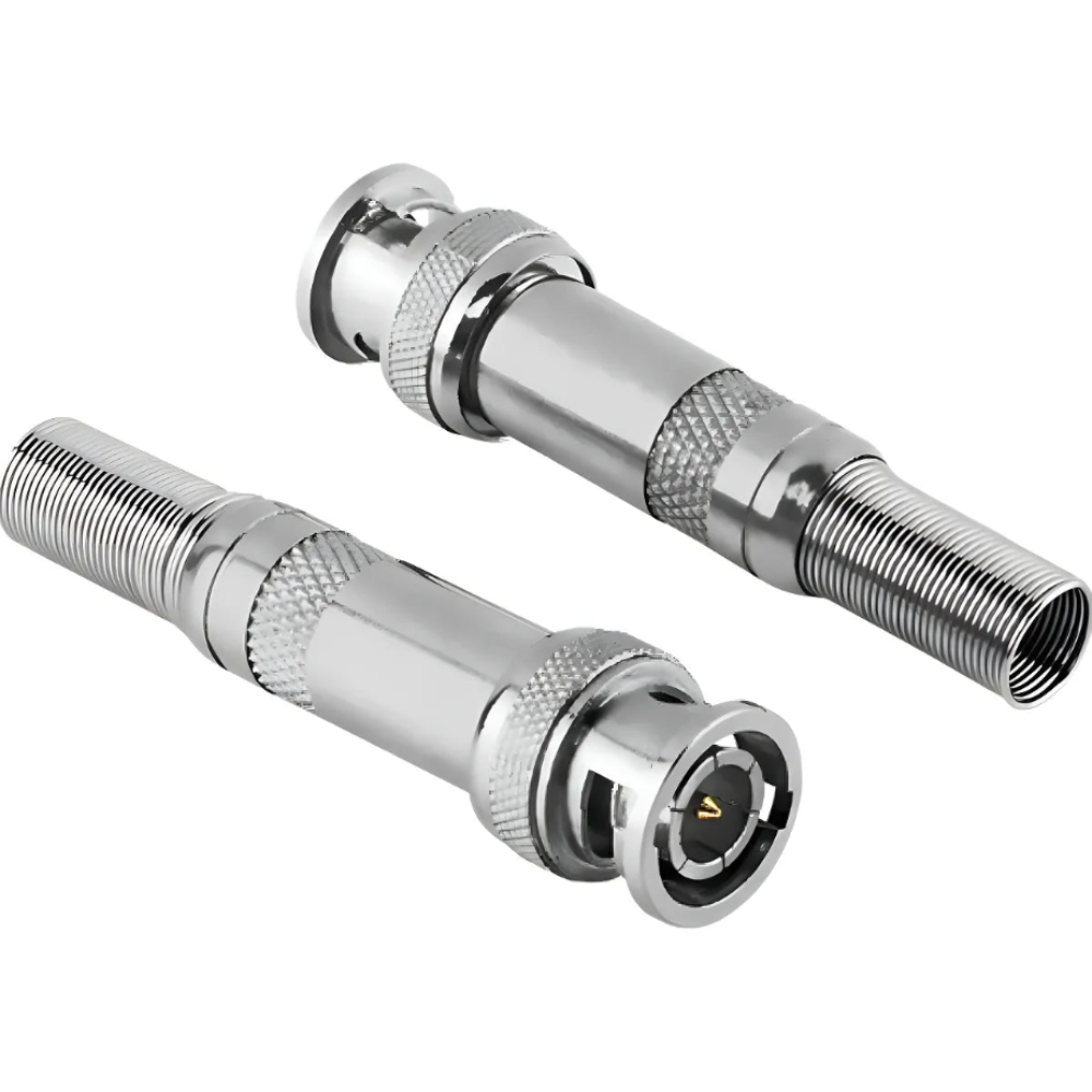 Conectores Bnc Macho C/mola P/cabo 4mm Cftv