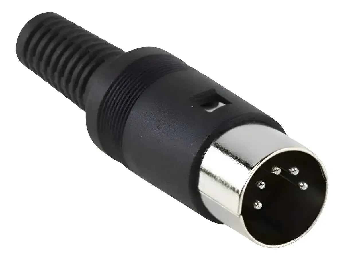 Plug Conector Din 5 Pinos Macho 180 Graus P/fontes