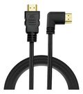 Cabo HDMI 5m 90 Graus Conector ouro preto