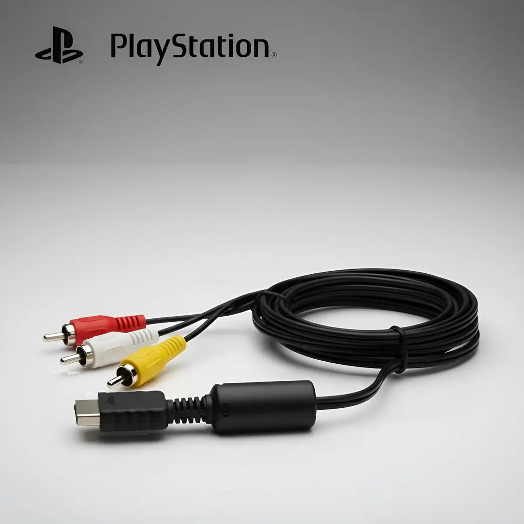 Cabo Audio E Video Rca C/filtro Para Playstation,ps1,ps2,ps3