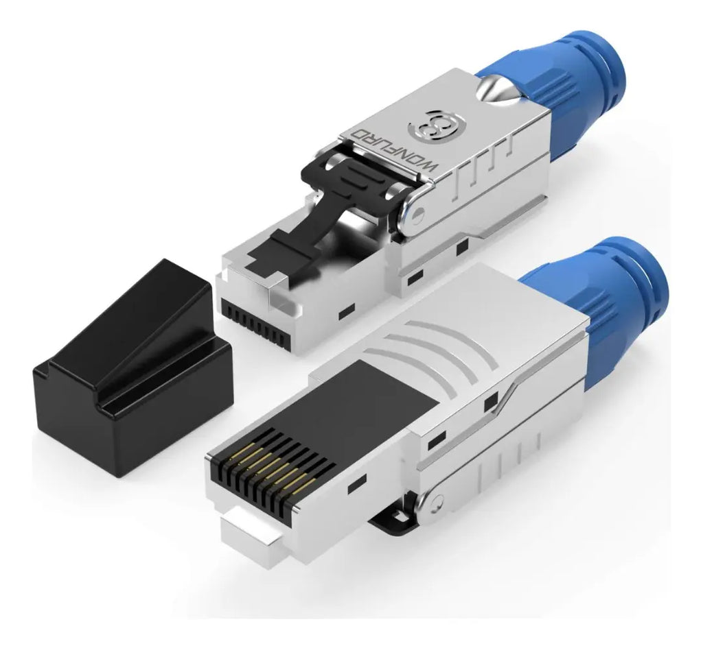 Conector Rj45 Cat8/cat7 Stp Blindado 40gb 2000mhz