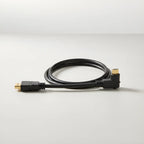 Cabo HDMI 3m 90 Graus Conector ouro preto
