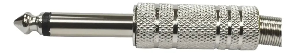 Conector P10 Macho Estéreo Reforçado Com Mola