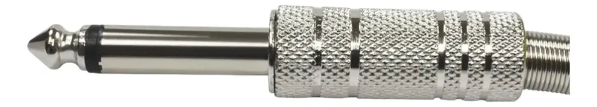 Conector P10 Macho Estéreo Reforçado Com Mola