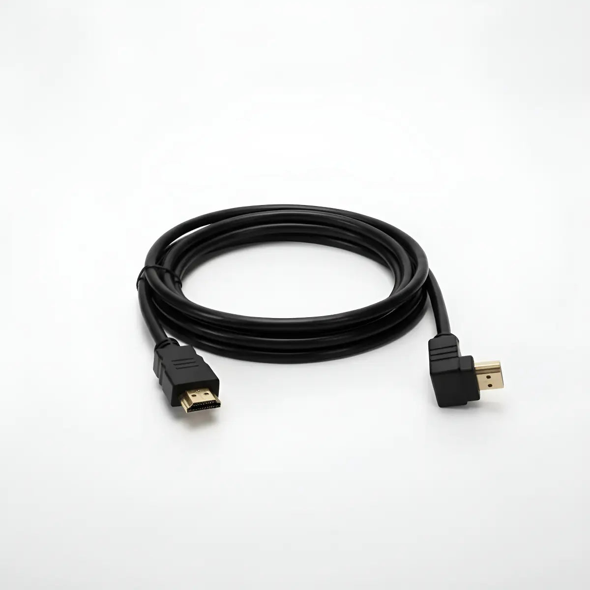 Cabo HDMI 3m 90 Graus Conector ouro preto