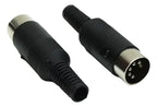 Plug Conector Din 5 Pinos Macho 180 Graus P/fontes