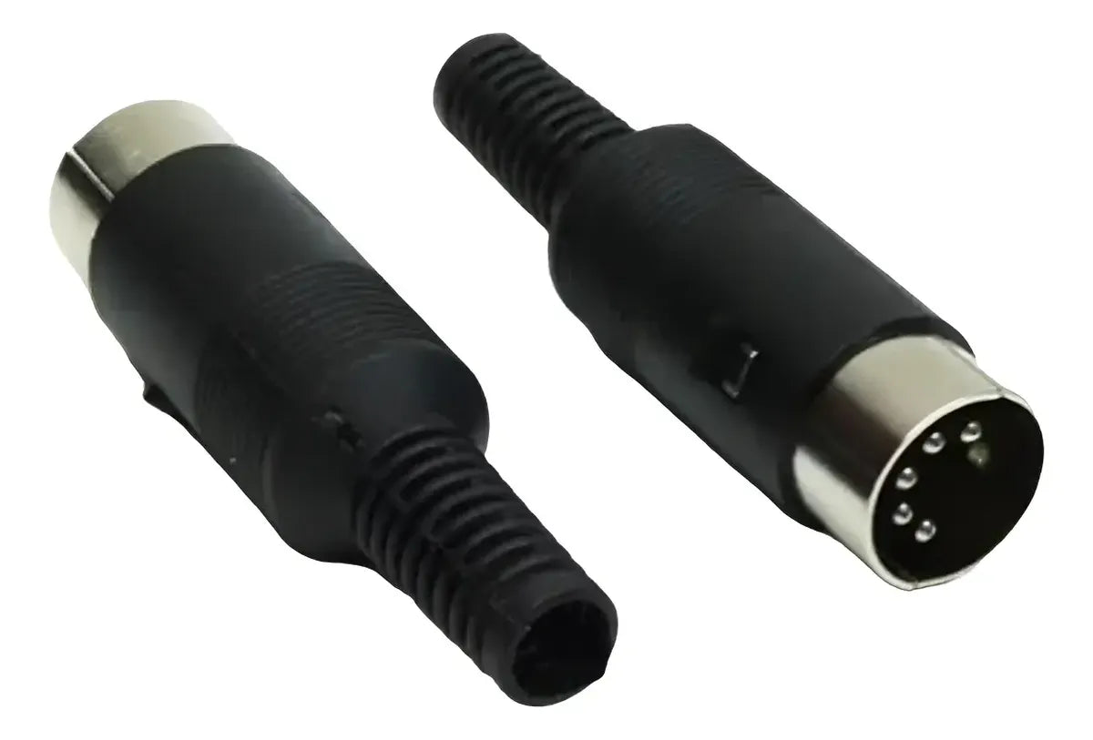 Plug Conector Din 5 Pinos Macho 180 Graus P/fontes