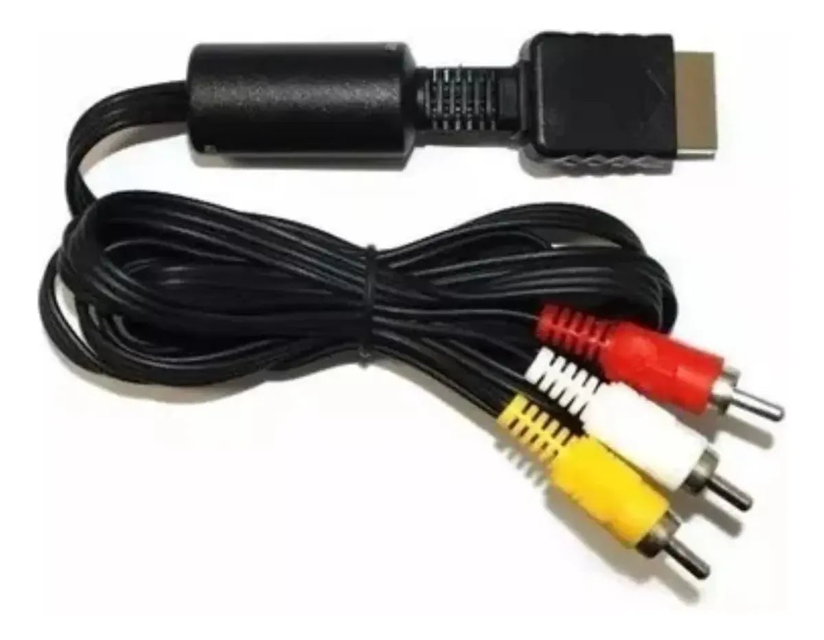 Cabo Audio E Video Rca C/filtro Para Playstation,ps1,ps2,ps3