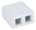 Caixa De Sobrepor Para Rj45,(Surfacebox) C/2 Saidas