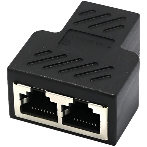 Adaptador RJ45 Rede 1x2 Fêmea para Fêmea Blindado