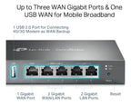 Roteador Tp-link Load Balance Router Multi-wan Vpn Tl-er605