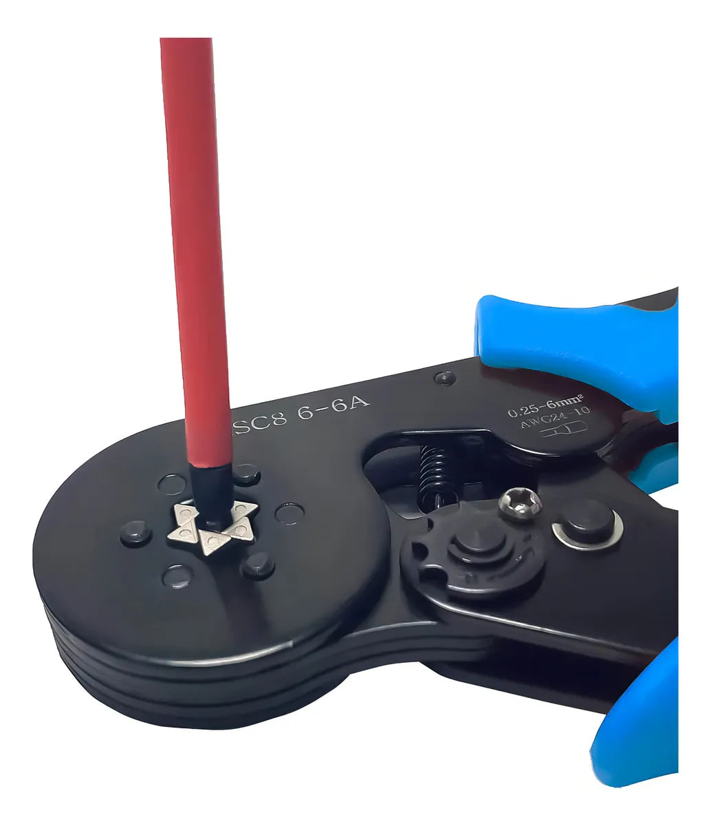 Alicate Crimpador Ilhós Tubular Cabo Estrelar 0,25 A 6mm
