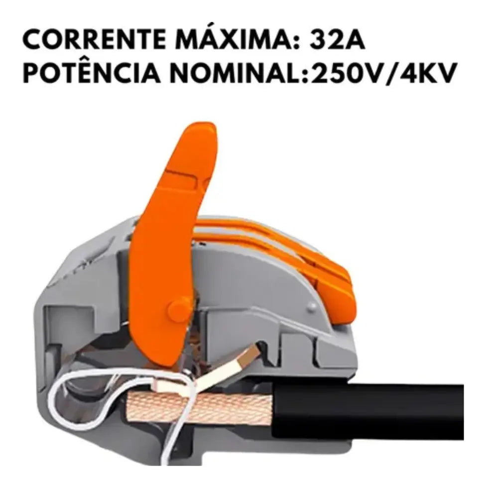 Conectores De Alavanca 3 Vias Pct-213 - Borne Rápido