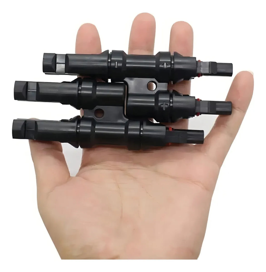 Conector Mc4 2 Vias Tipo Y Par Macho E Femea S/solar