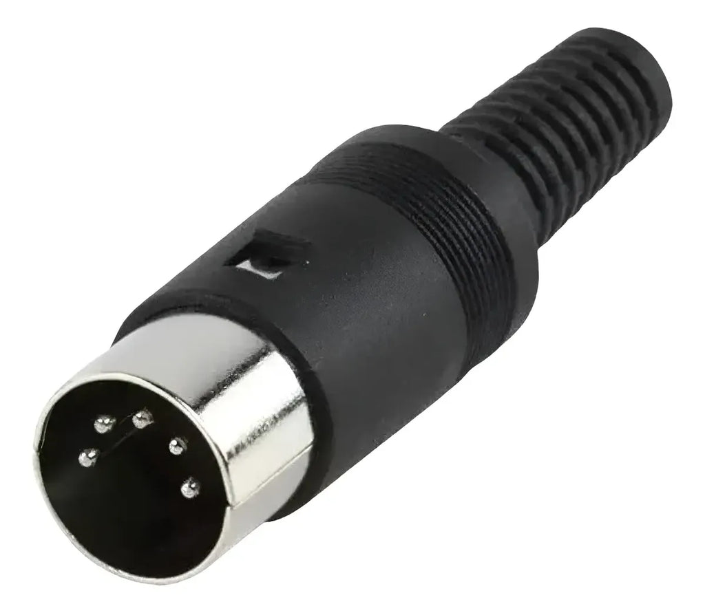 Plug Conector Din 5 Pinos Macho 180 Graus P/fontes