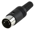 Plug Conector Din 5 Pinos Macho 180 Graus P/fontes