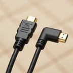 Cabo HDMI 1.8m 90 Graus Conector ouro preto