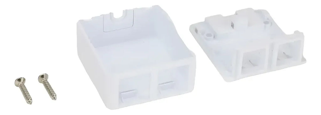 Caixa De Sobrepor Para Rj45,(Surfacebox) C/2 Saidas