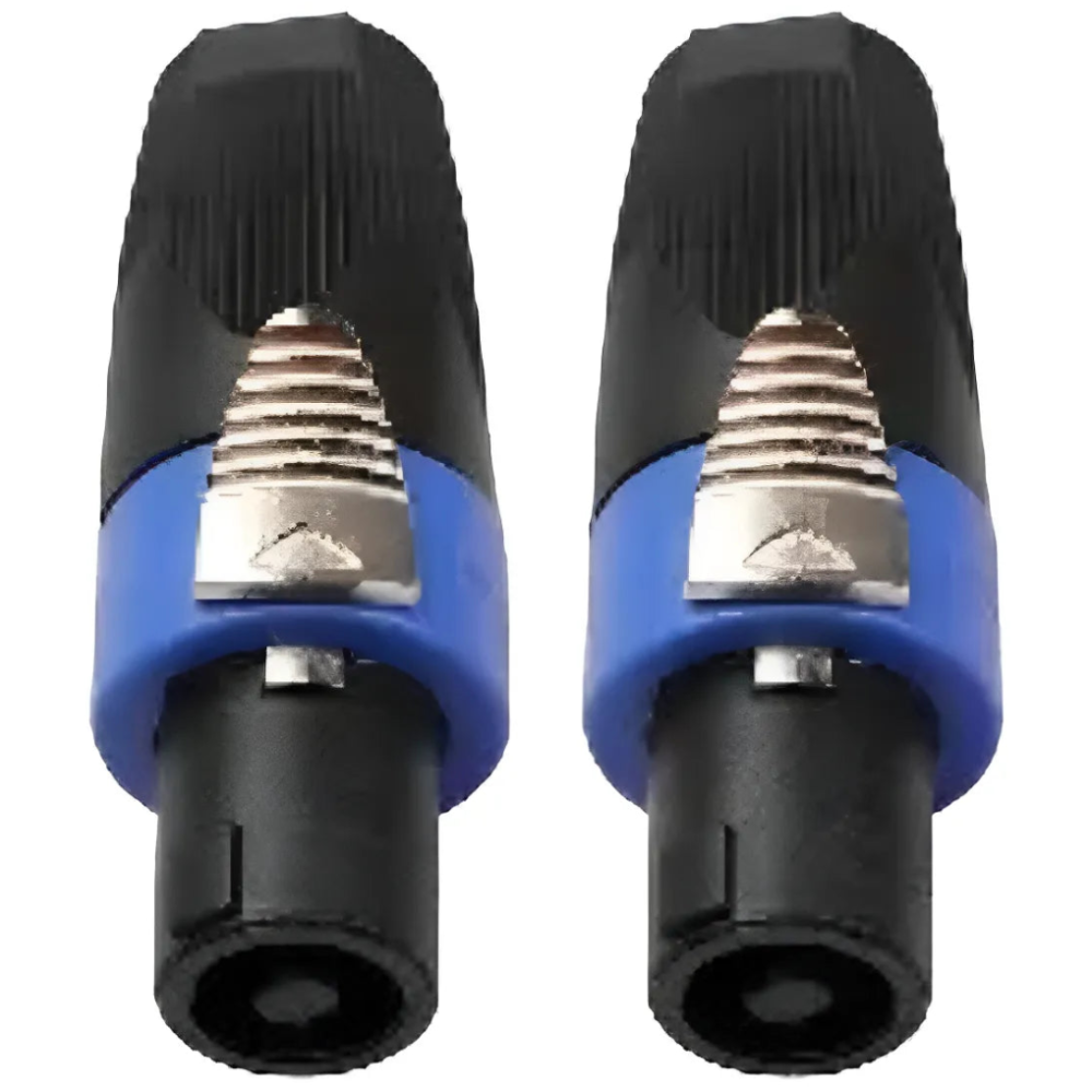 Conectores Speakon Macho Série A 4 Vias Preto